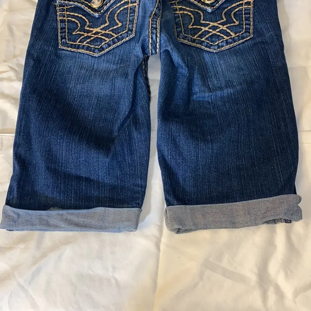 -LA IDol cuffed Bermuda denim shorts